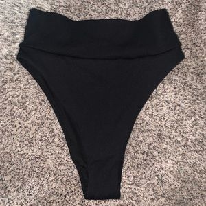 Aerie High Waisted Cheeky High Leg Bikini Bottoms